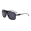 Large Square-Frame UV400 Sunglasses with Hollow-Out Metal Temples WGSG3366