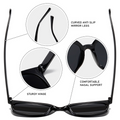 Sleek New Three-Point Square TikTok Viral Influencer Style Sunglasses WGSG1909