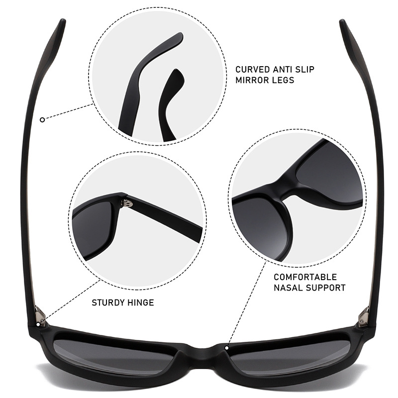 Polarised Square Aviator Sunglasses WGSG2140P