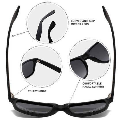 Polarised Square Aviator Sunglasses WGSG2140P