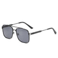 Sunset Gradient Metal Square Sunglasses - UV400 Double Bridge WGSG2174