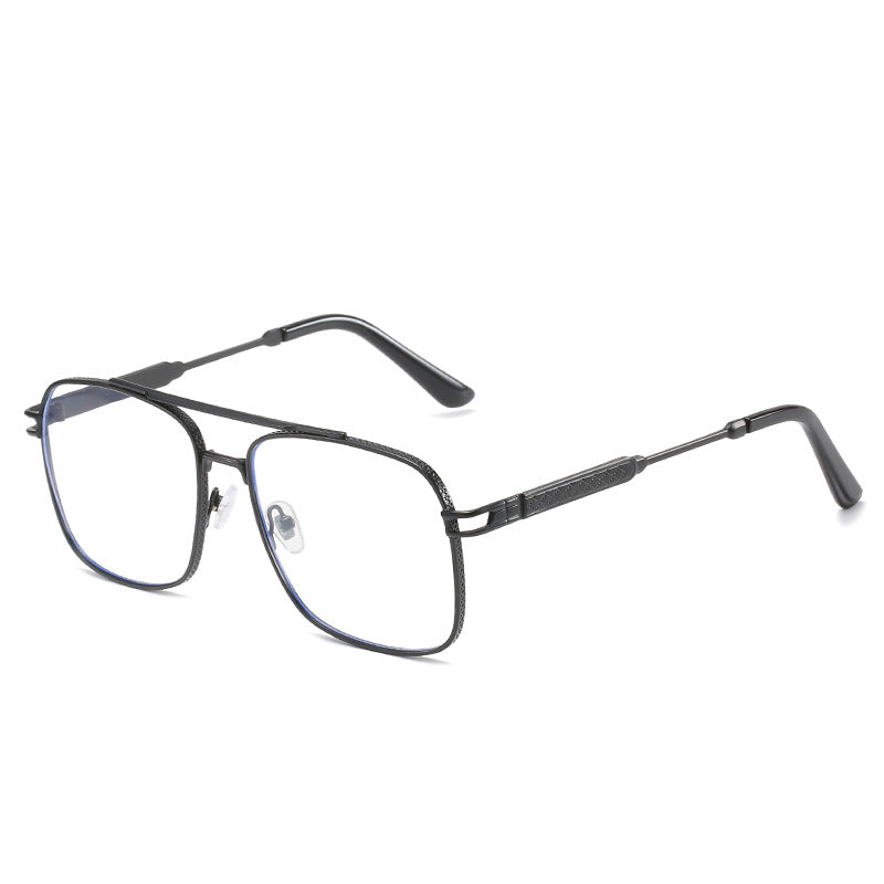 Sunset Gradient Metal Square Sunglasses - UV400 Double Bridge WGSG2174