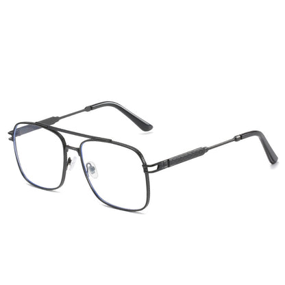 Sunset Gradient Metal Square Sunglasses - UV400 Double Bridge WGSG2174