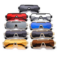 Futuristic  Square-Frame Seamless Sport Shield Metal Sunglasses WGSG2267
