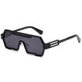 Futuristic  Square-Frame Seamless Sport Shield Metal Sunglasses WGSG2267