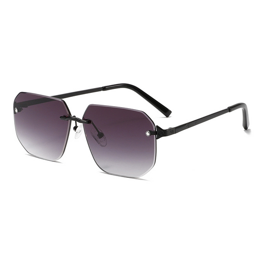UV400 Rimless Geometric Metal TikTok-Viral Sunglasses WGSG2283