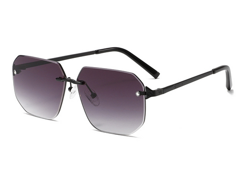 UV400 Rimless Geometric Metal TikTok-Viral Sunglasses WGSG2283