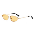 TikTok-Approved UV400 Petite Oval Metal Sunglasses WGSG2315