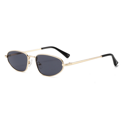 TikTok-Approved UV400 Petite Oval Metal Sunglasses WGSG2315