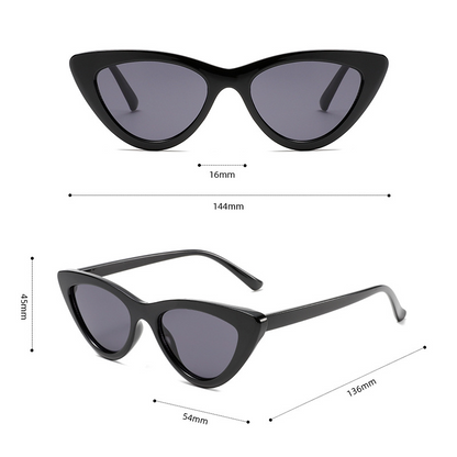 Featherlight UV400 Retro Cat-Eye PC Sunglasses WGSG3009