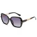 Fashion Oversized Diamond-Cut UV-Protection Driver Sunglasses WGSG3056