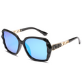 Fashion Oversized Diamond-Cut UV-Protection Driver Sunglasses WGSG3056