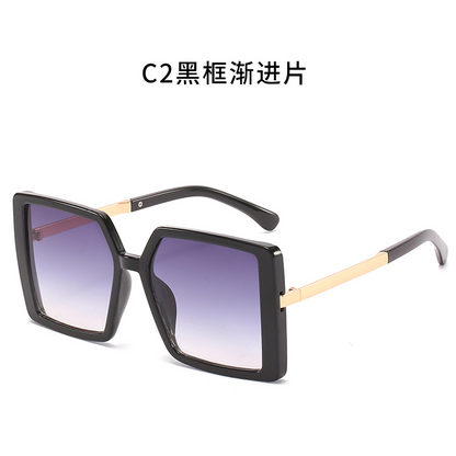 Oversized Gradient UV-Protection Sunglasses WGSG3215 (39g)