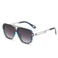 UV-Protective Chunky Square-Frame Wayfarer Sunglasses in PC-Metal Blend WGSG3257  (34g)