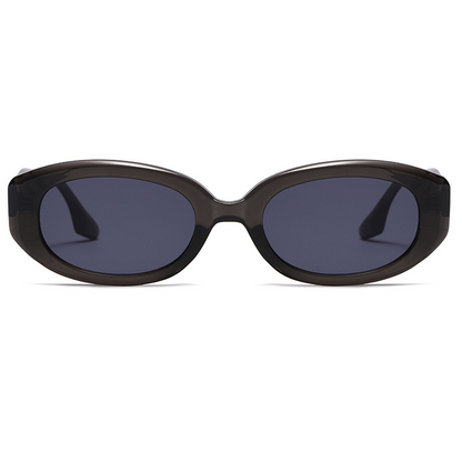 Oval PC Small-Frame Cat-Eye Retro UV400 Sunglasses WGSG3314