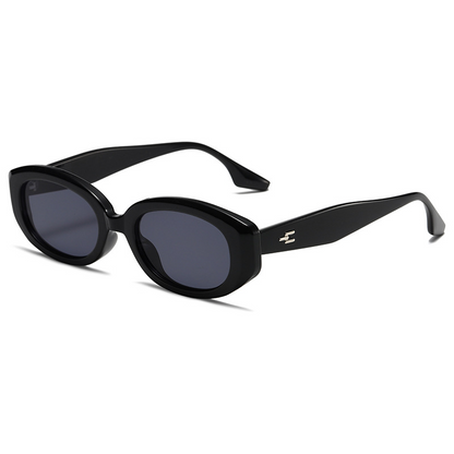 Oval PC Small-Frame Cat-Eye Retro UV400 Sunglasses WGSG3314