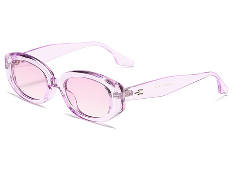 Oval PC Small-Frame Cat-Eye Retro UV400 Sunglasses WGSG3314