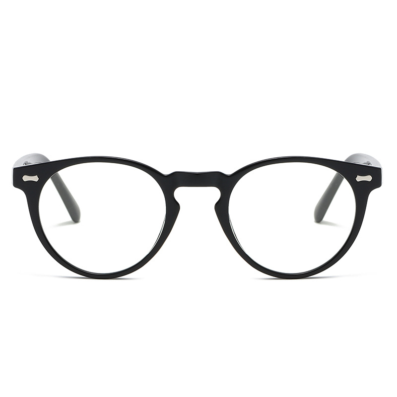 Retro Round-Frame Metal Polarised Blue-Light-Filtering Sunglasses WGSG3331