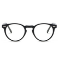 Retro Round-Frame Metal Polarised Blue-Light-Filtering Sunglasses WGSG3331