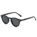 Retro Round-Frame Metal Polarised Blue-Light-Filtering Sunglasses WGSG3331