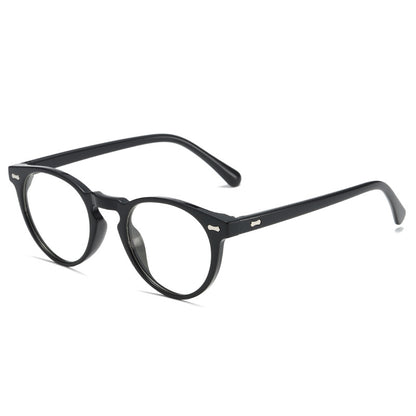 Retro Round-Frame Metal Polarised Blue-Light-Filtering Sunglasses WGSG3331