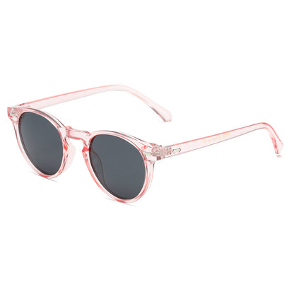 Retro Round-Frame Metal Polarised Blue-Light-Filtering Sunglasses WGSG3331