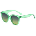 Premium Tea-Tinted Retro UV Protection PC Polarised Sunglasses - WGSG3333