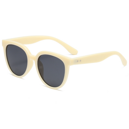 Premium Tea-Tinted Retro UV Protection PC Polarised Sunglasses - WGSG3333