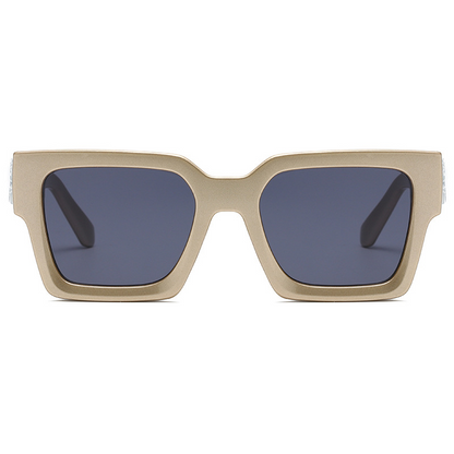 Square Vintage & Fashionable Snowflake-Style Heavy-Weight Unisex Sunglasses  WGSG3337 28g