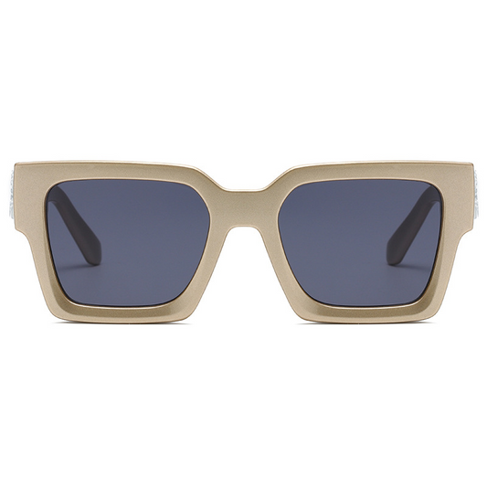 Square Vintage & Fashionable Snowflake-Style Heavy-Weight Unisex Sunglasses  WGSG3337 28g