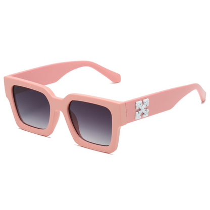 Square Vintage & Fashionable Snowflake-Style Heavy-Weight Unisex Sunglasses  WGSG3337 28g