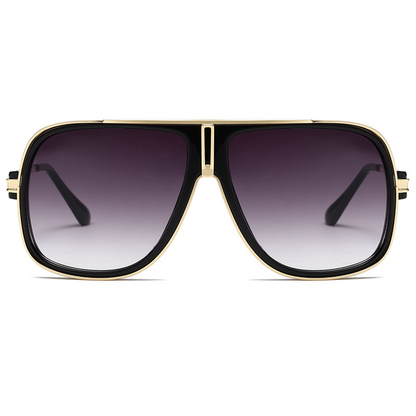 Fashionable Oversized Metal Aviator Sunglasses WGSG3338 38g