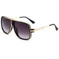 Fashionable Oversized Metal Aviator Sunglasses WGSG3338 38g