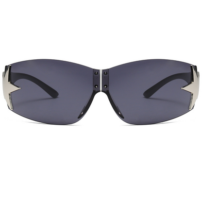 Pentagram Split Rimless UV Protection Sun-Shading Sunglasses WGSG3354 39g