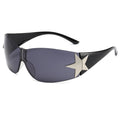 Pentagram Split Rimless UV Protection Sun-Shading Sunglasses WGSG3354 39g