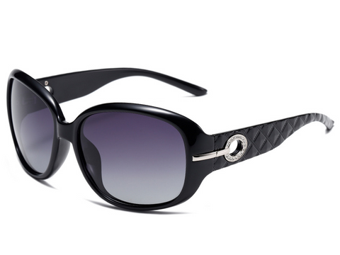 Polarised Oversized Square-Frame UV400 PC Sunglasses WGSG3375