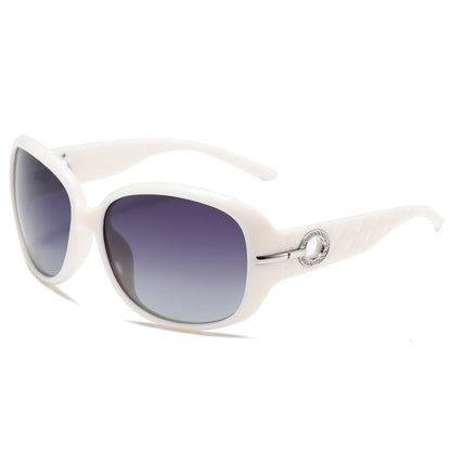 Polarised Oversized Square-Frame UV400 PC Sunglasses WGSG3375