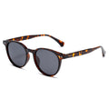 Polarised Round-Frame UV400 Super-light Sunglasses with Rice-Grain Rivet WGSG3408