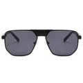 Vintage Double-Bridge Metal Aviator Sunglasses - UV Protection, WGSG3411