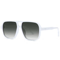 Square-Frame Double-Bridge Aviator-Style UV400 Sunglasses WGSG3452