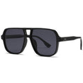 Square-Frame Double-Bridge Aviator-Style UV400 Sunglasses WGSG3452
