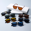 Polarised Aviator-Style Polycarbonate Fashion-Square UV Sunglasses WGSG3475