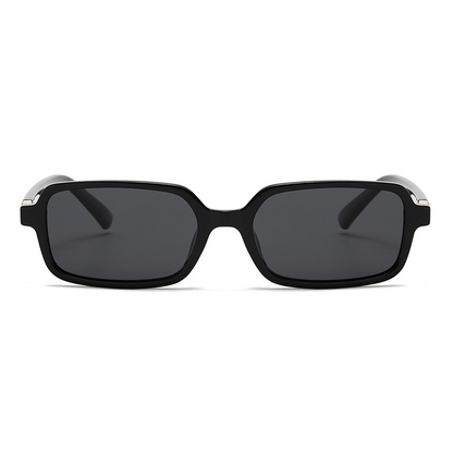 Polarised Petite Square Slim-Frame UV400 Sunglasses WGSG3488