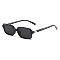 Polarised Petite Square Slim-Frame UV400 Sunglasses WGSG3488