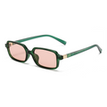 Polarised Petite Square Slim-Frame UV400 Sunglasses WGSG3488