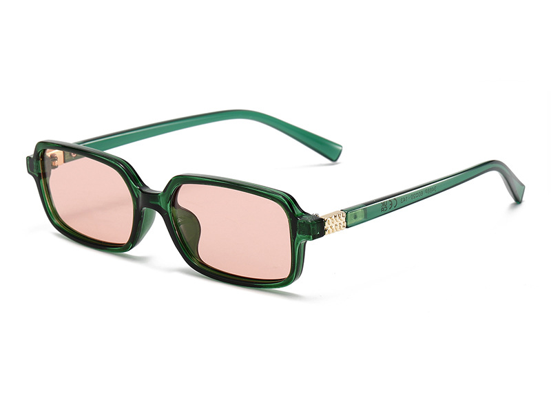 Polarised Petite Square Slim-Frame UV400 Sunglasses WGSG3488