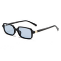 Polarised Petite Square Slim-Frame UV400 Sunglasses WGSG3488