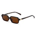 Polarised Petite Square Slim-Frame UV400 Sunglasses WGSG3488