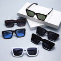 Retro-Chic Statement Square-Frame UV400 Sunglasses WGSG3490