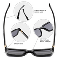 Retro-Chic Statement Square-Frame UV400 Sunglasses WGSG3490